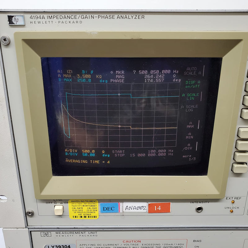 Keysight / Agilent 4194 A Impedance / Gain-Phase Analyzer