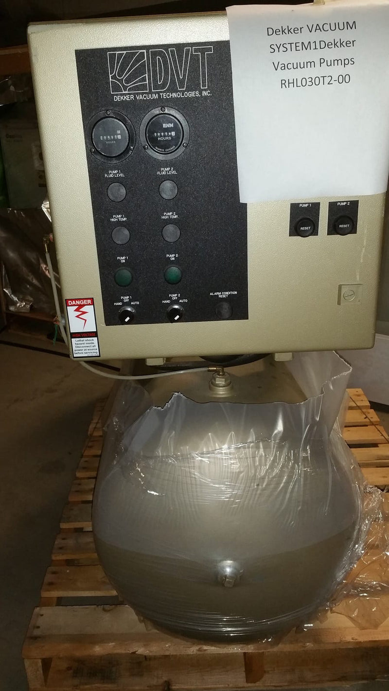 Dekker Vacuum Technologies RML 030 T 2 00 Vacuum Pump System