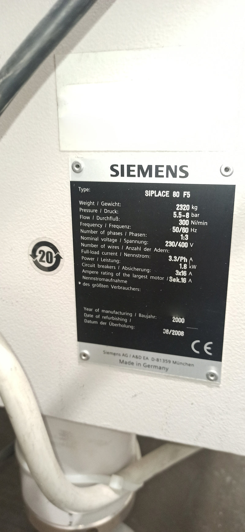 Siemens Siplace 80 F 5 Pick and Place