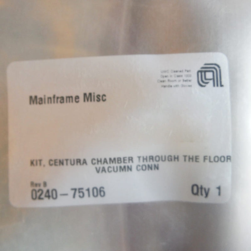 Applied Materials P/N: 0240-75106 Centura Chamber Through the Floor Vacumn Kit
