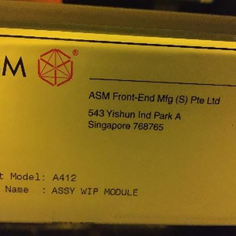 ASM A 412 LPCVD Furnace (Low Pressure Chemical Vapor Deposition)