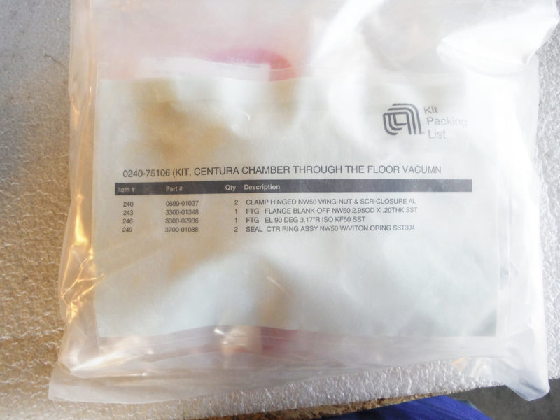 Applied Materials P/N: 0240-75106 Centura Chamber Through the Floor Vacumn Kit