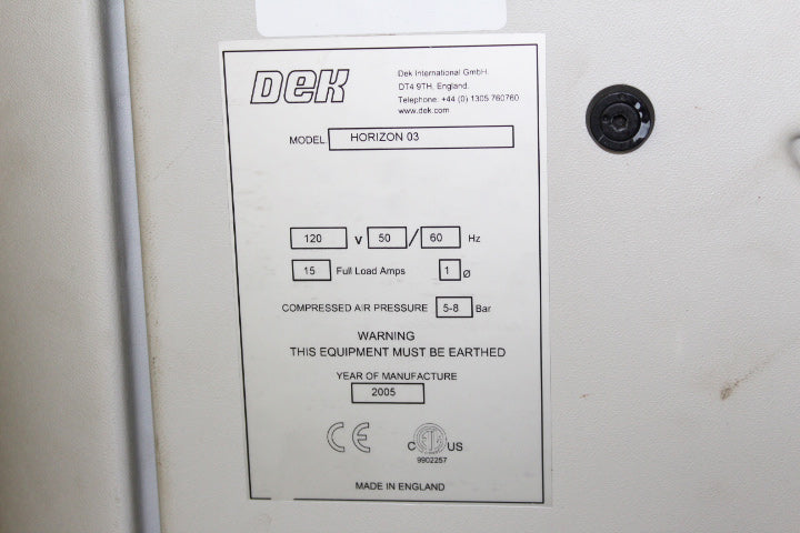Dek Horizon 03 Screen Printer