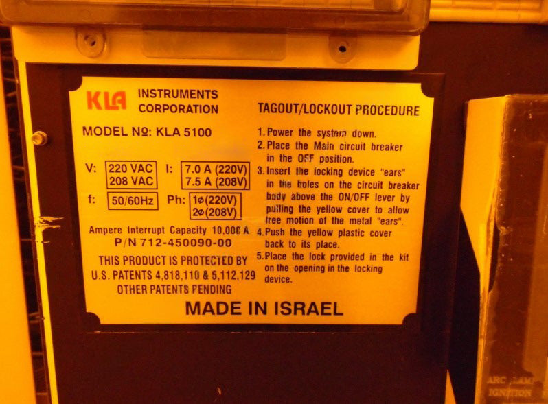 KLA 5100 XP Overlay Measurement System