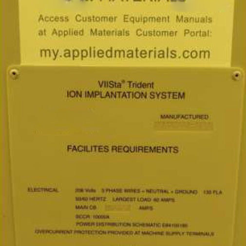 Applied Materials / Varian VIISTA Trident XP Ion Implant System