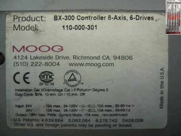 MOOG BX 300 Controller
