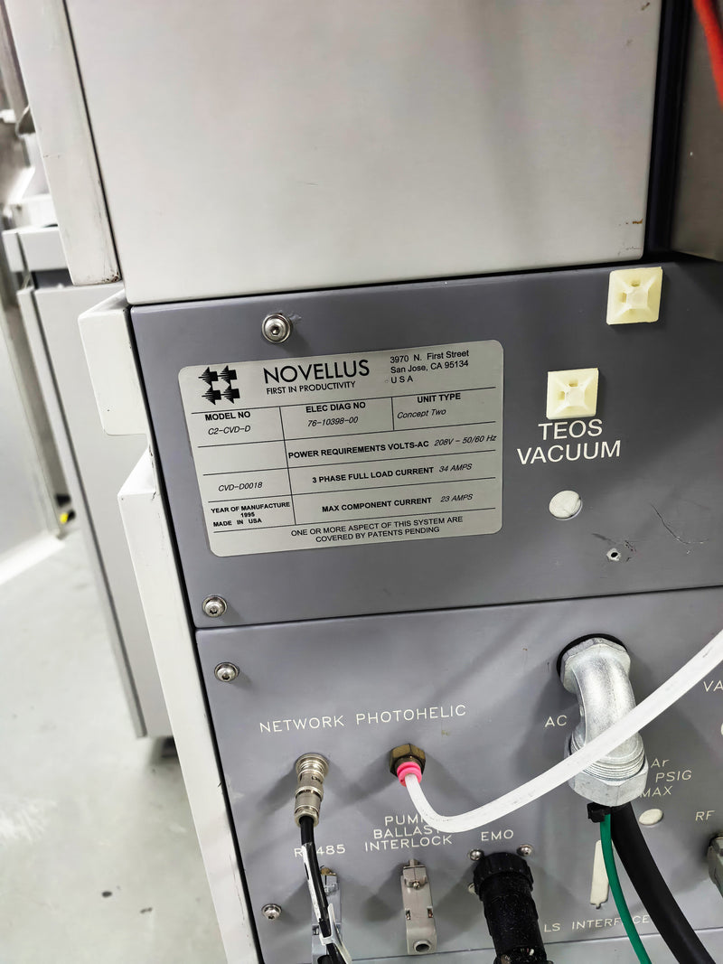 Lam / Novellus Concept Two Dual Sequel CVD (Chemical Vapor Deposition)