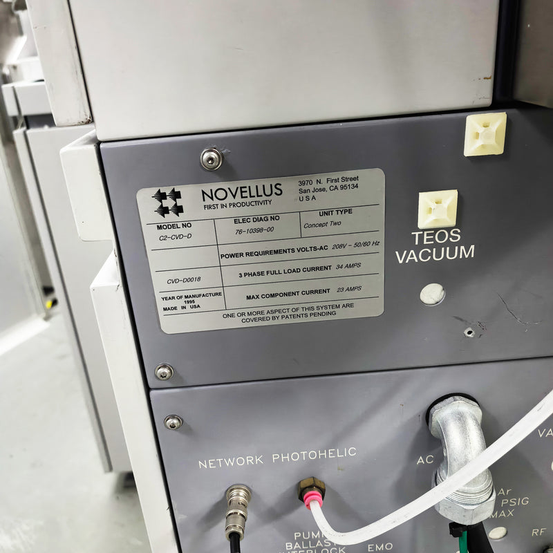 Lam / Novellus Concept Two Dual Sequel CVD (Chemical Vapor Deposition)