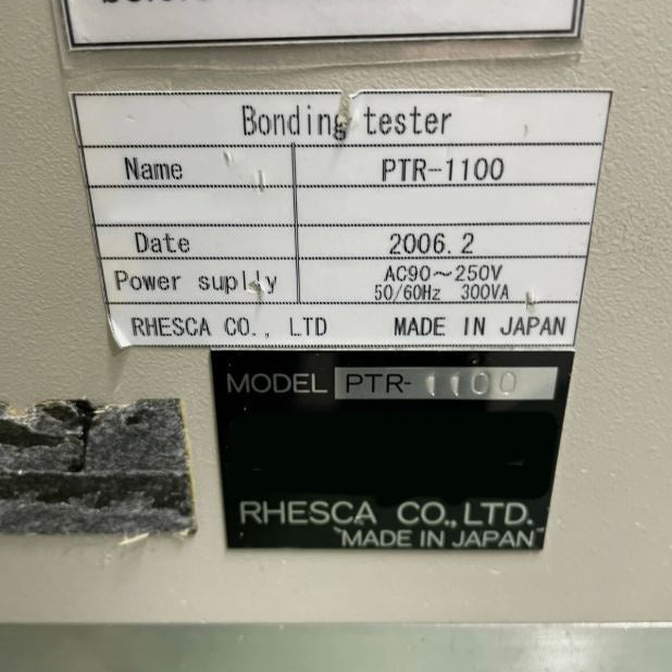 Rhesca PTR 1100 Bond Tester