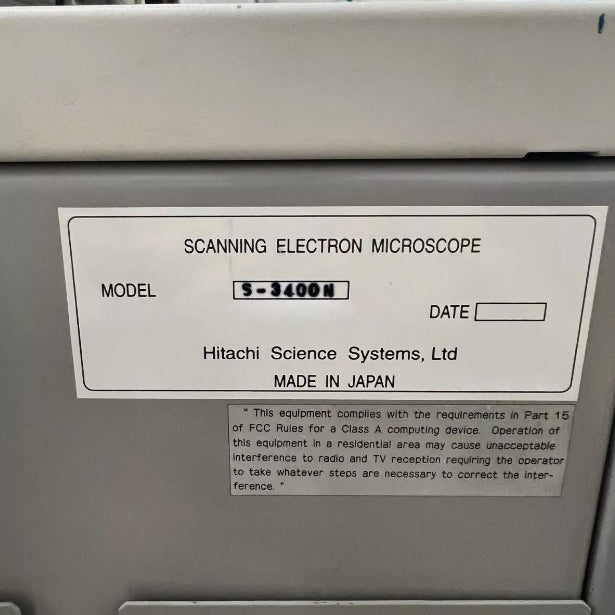 Hitachi S 3400 N VP-SEM (Variable Pressure Scanning Electron Microscope)