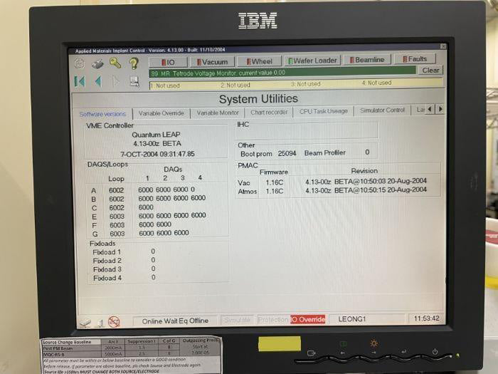 Applied Materials Quantum Leap II Low Energy Implanter