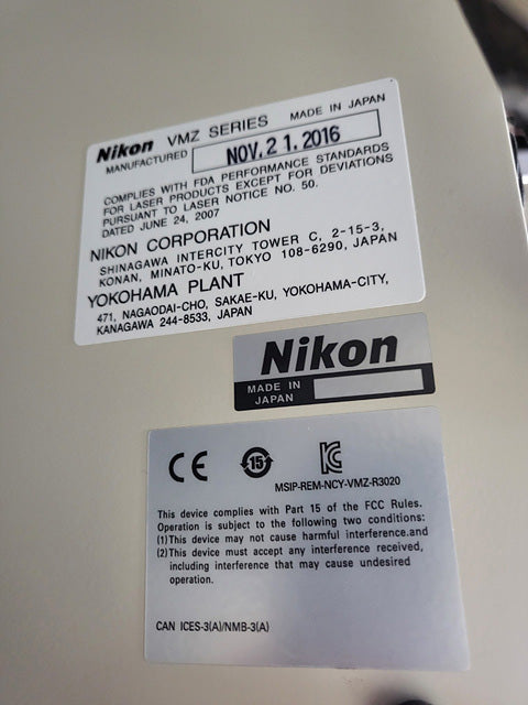 Nikon NEXIV VMZ R 3020 Microscope