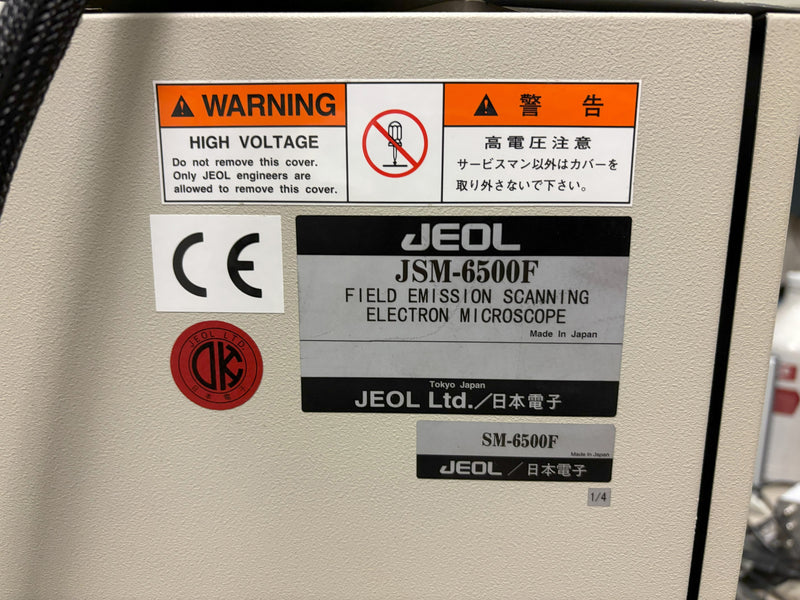 Jeol JSM 6500 F FE-SEM (Field Emission Scanning Electron Microscope)