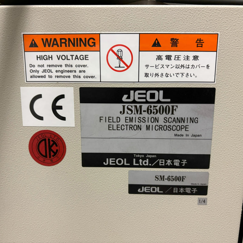 Jeol JSM 6500 F FE-SEM (Field Emission Scanning Electron Microscope)
