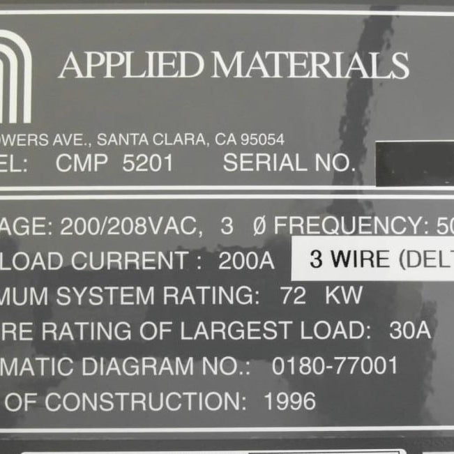 Applied Materials Mirra 3400 CMP (Chemical Mechanical Polisher)