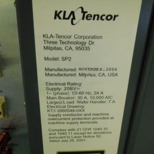 KLA Surfscan SP 2 Particle Defect System