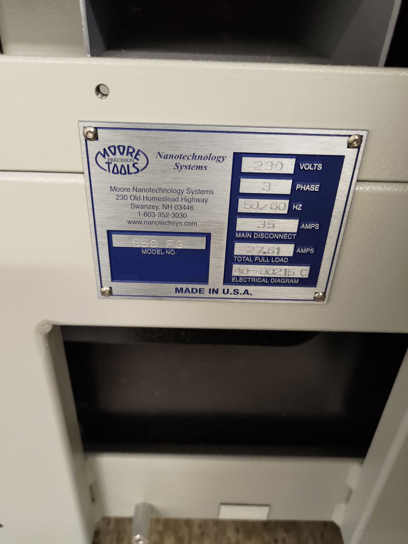 Moore Nanotechnology 650 FG V 2 Multi-Axis Freeform