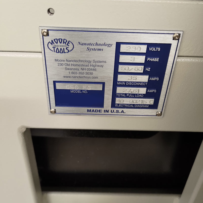 Moore Nanotechnology 650 FG V 2 Multi-Axis Freeform