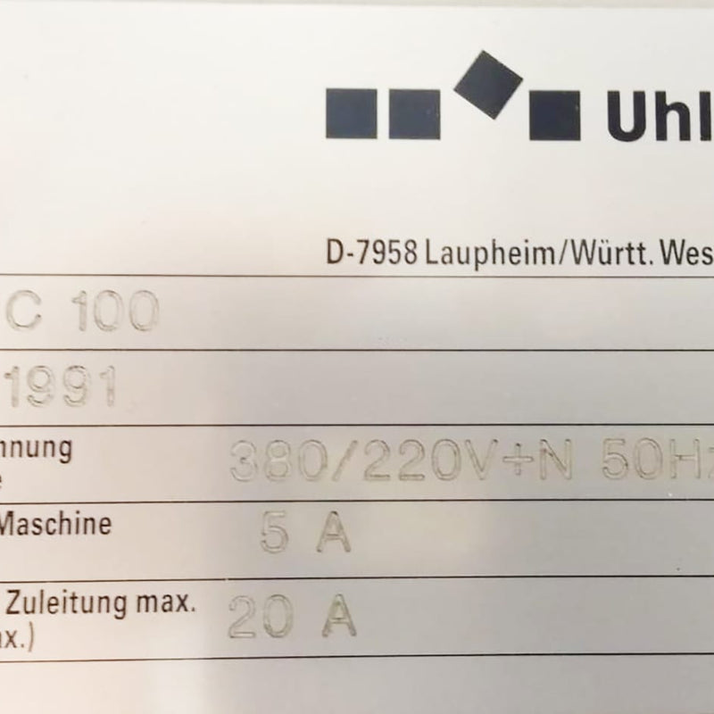 Uhimann 1020 Blister and Boxing Machine