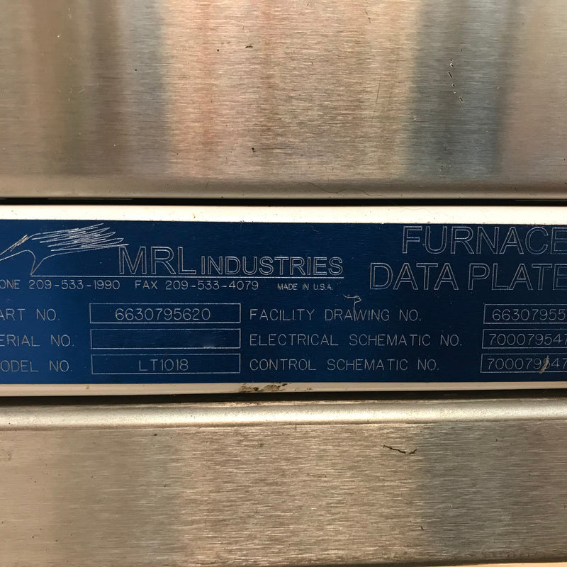 MRL LT 1018 Furnace