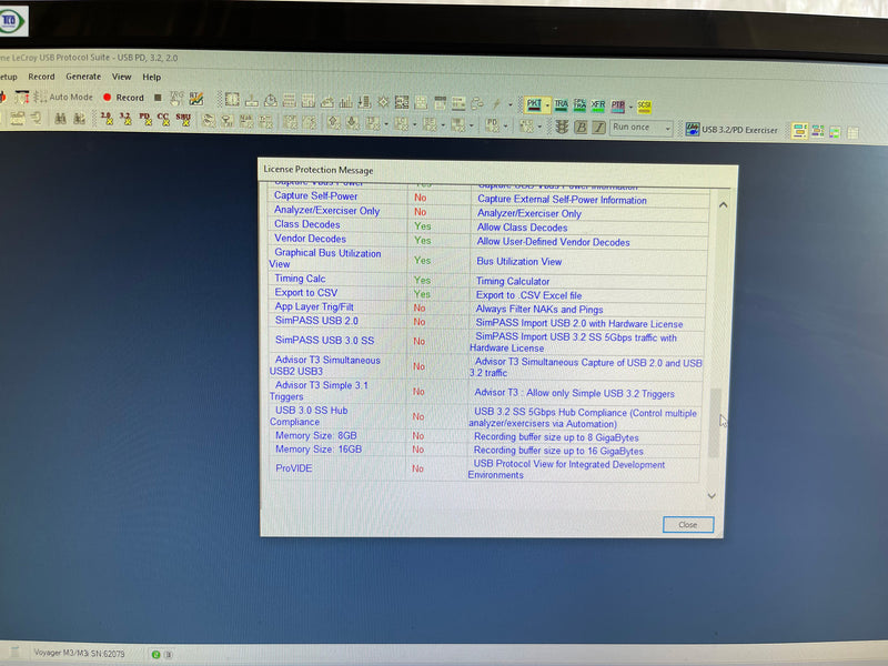 Teledyne LeCroy Voyager M 3 / M 3 i USB Protocol Analyzer