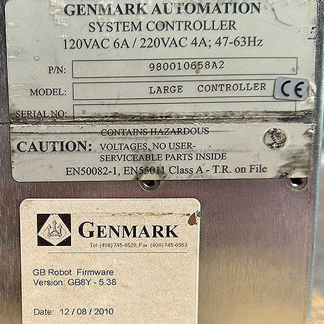 Genmark Gencobot 8 / 3 L Robot System