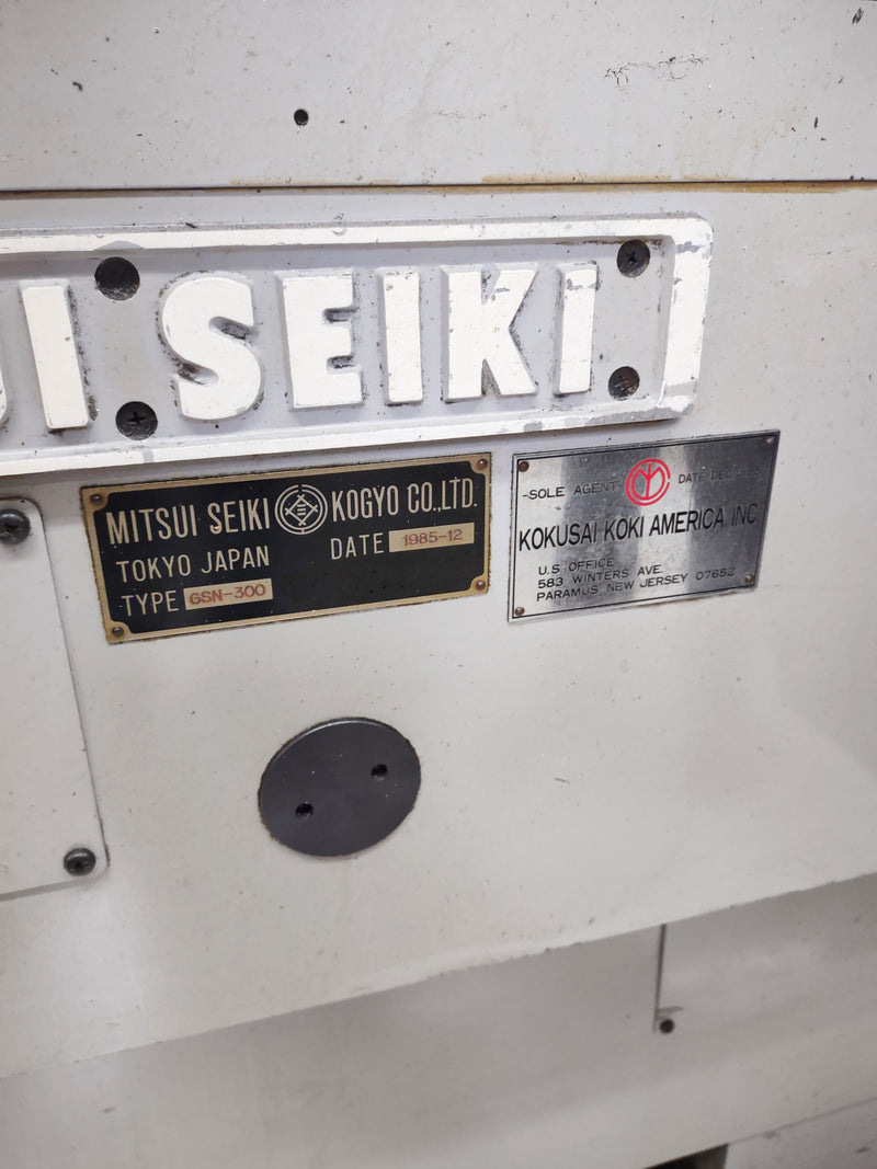 Mitsui Seiki GSN 300 Thread Grinder