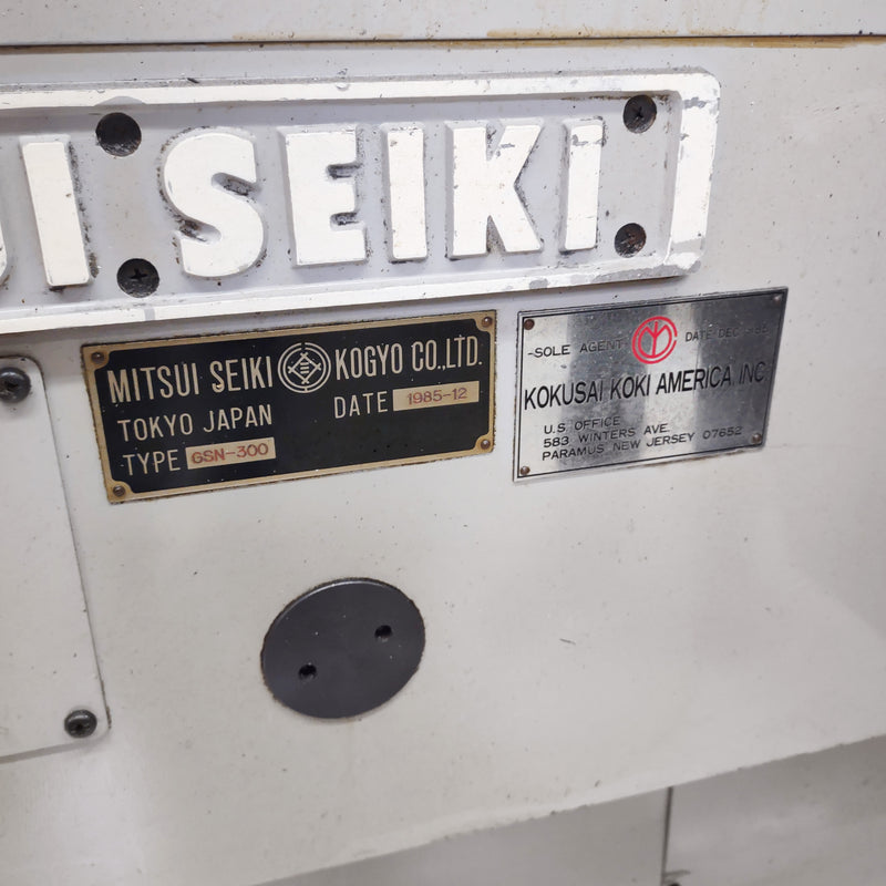 Mitsui Seiki GSN 300 Thread Grinder