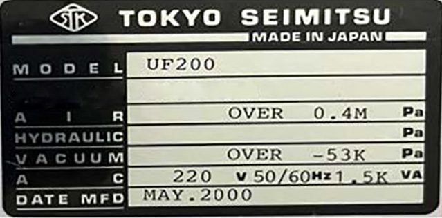 Accretech / TSK UF 200 Automatic Wafer Prober