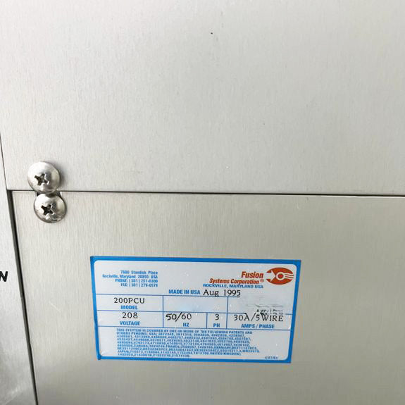 Axcelis 200 PCU Photoresist Stabilizer