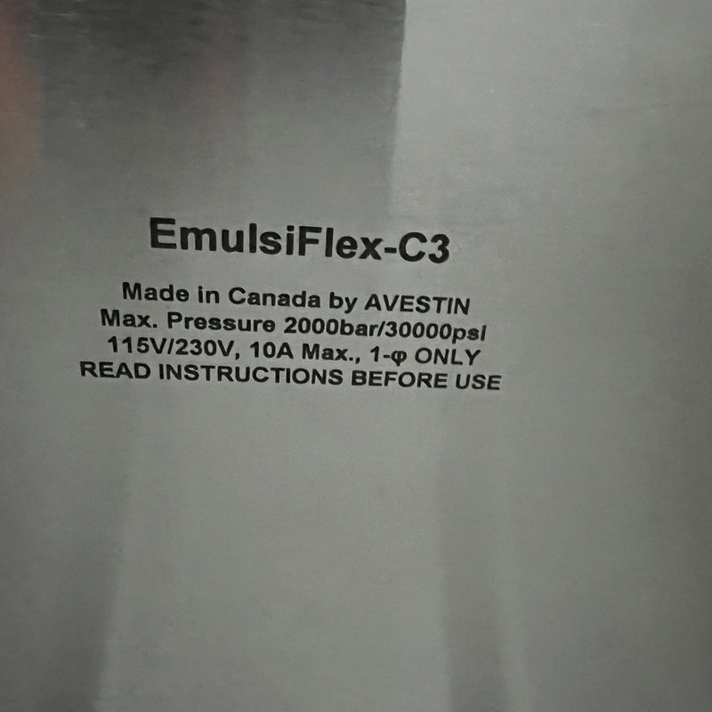 Avestin Emulsiflex C 3 Homogenizer