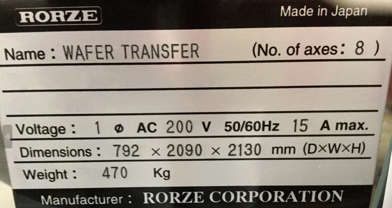 Rorze Wafer Transfer