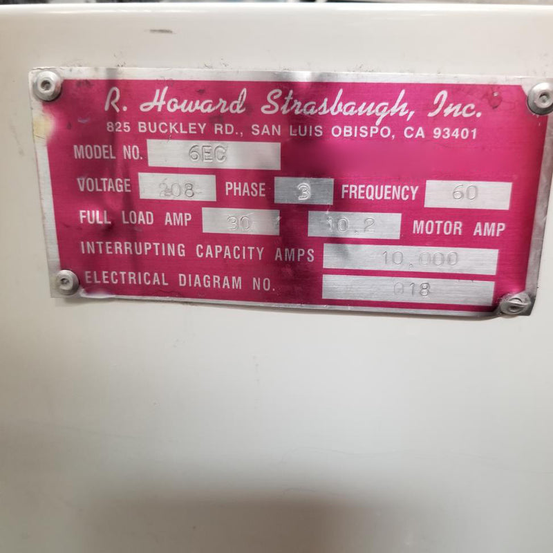 Strasbaugh 6 EC Wafer Polisher