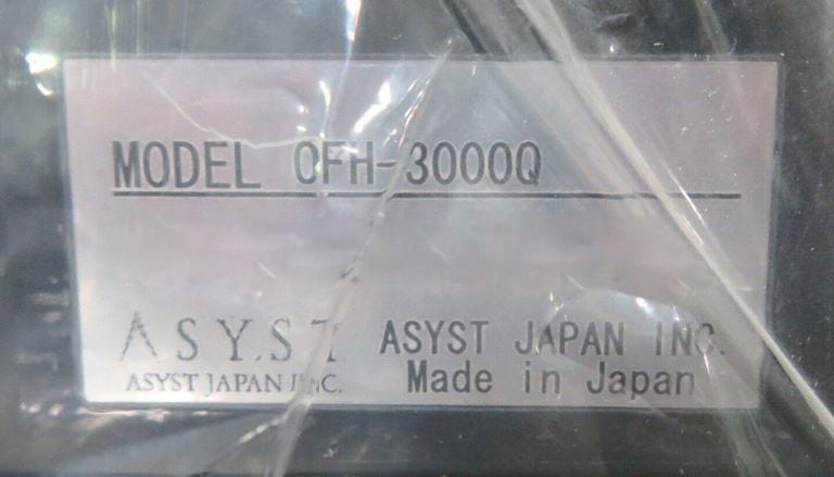 Asyst OFH 3000 Q Pre-Aligner Wafer Handling Robot