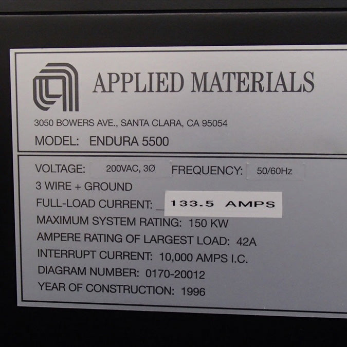 Applied Materials Endura 5500 HP PVD (Physical Vapor Deposition)
