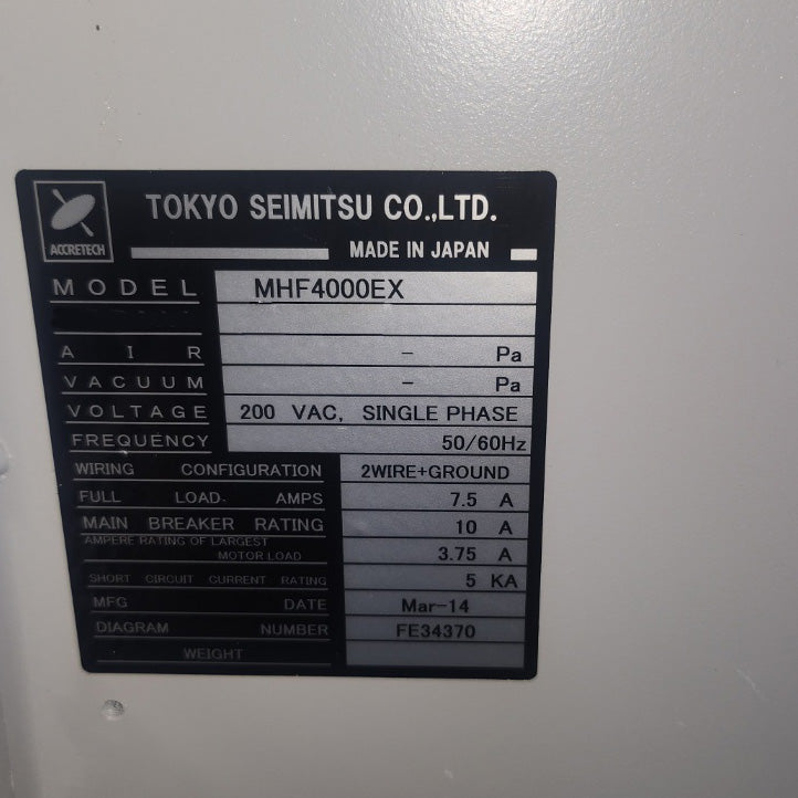 Accretech / TSK MHF 4000 EX Manipulator