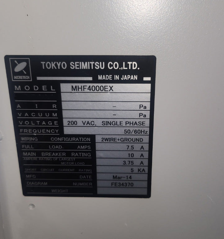 Accretech / TSK MHF 4000 EX Manipulator