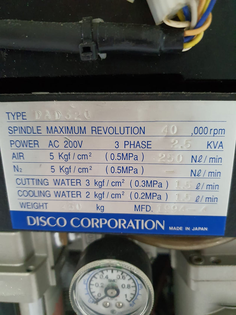 Disco DAD 320 Automatic Dicing Saw
