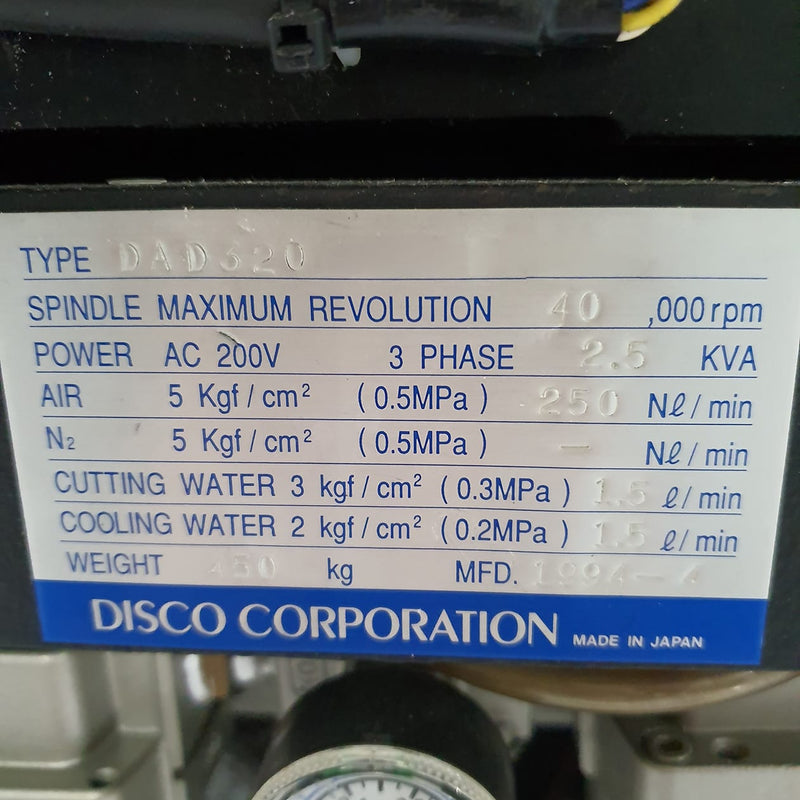 Disco DAD 320 Automatic Dicing Saw