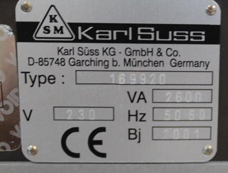 SUSS MA 6 / BA 6 Gen 2 Mask Aligner