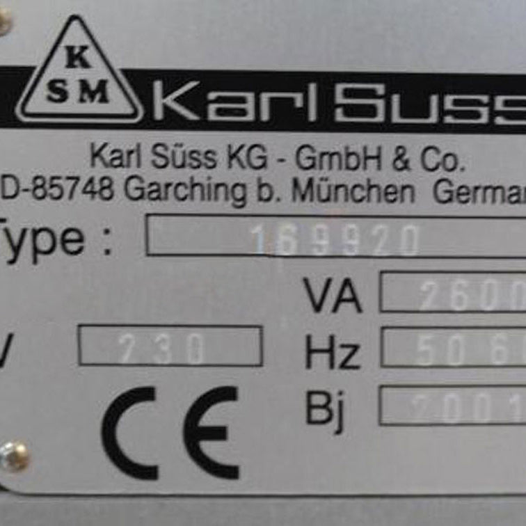 SUSS MA 6 / BA 6 Gen 2 Mask Aligner