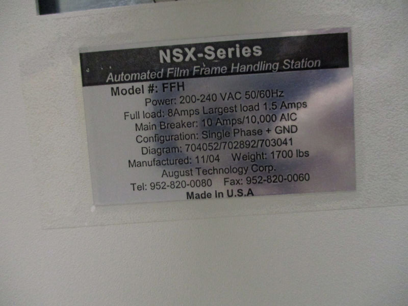 ONTO / Rudolph / August NSX 105 Automated Wafer, Die & Bump Inspection