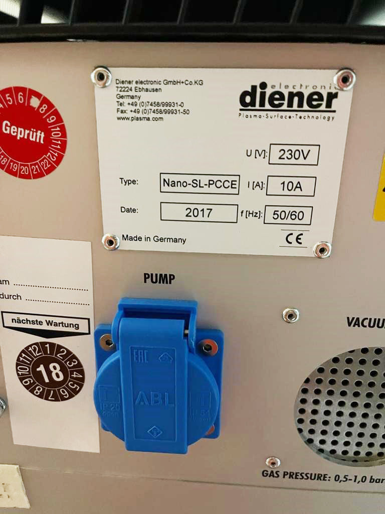 Diener Nano SL PCCE Plasma System