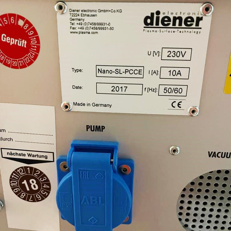 Diener Nano SL PCCE Plasma System