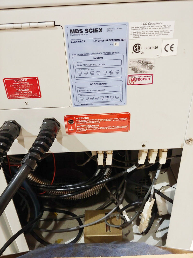 Perkin Elmer ELAN DRC II ICP-MS (Inductively Coupled Plasma - Mass Spectrometer)