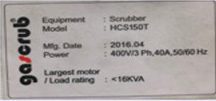 Goscrub HCS 150 T Scrubber