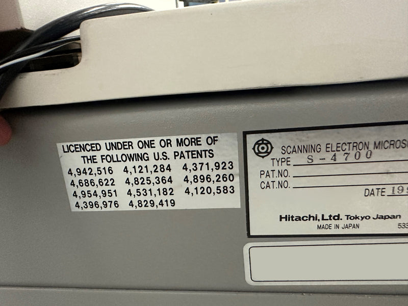 Hitachi S 4700 FE-SEM (Field Emission Scanning Electron Microscope)