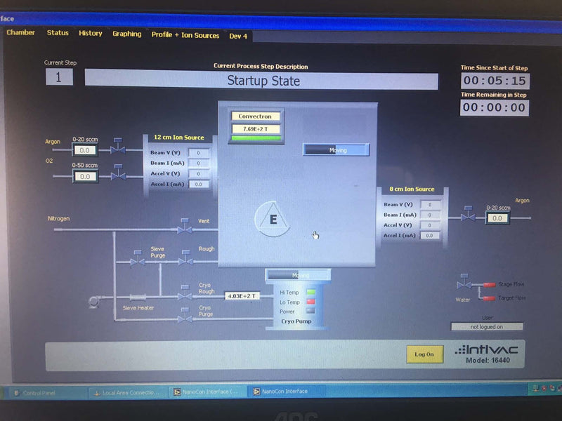 Commonwealth Scientific Sputtering System