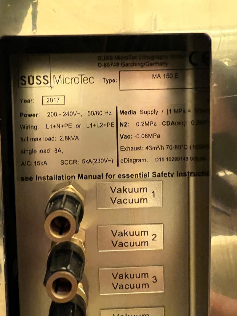 SUSS MA 150 E Mask Aligner