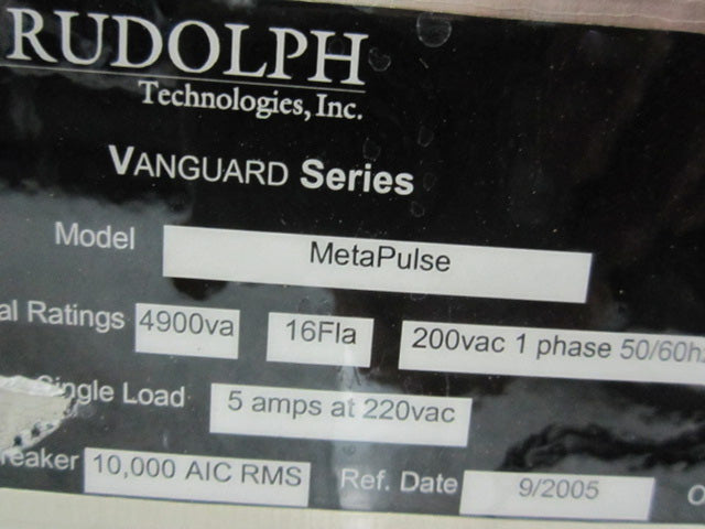 ONTO / Rudolph MetaPulse 200 Film Thickness Measurement System